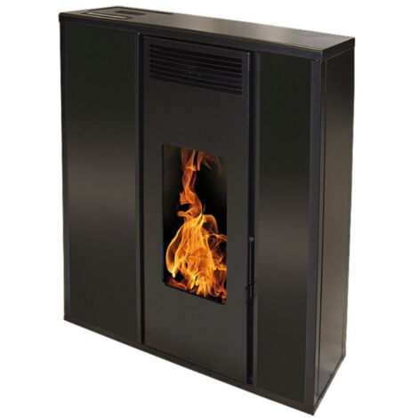 Interstoves – Poêle à granulés étanche 10kW – Rendement 93,7% – Autonomie 28h – Sortie fumées façade/toit – Flamme Verte 7 étoiles