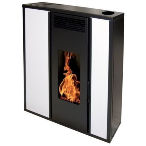 Interstoves – Poêle à granulés étanche concentrique 10kW – Haut rendement 93,7% – Autonomie 28h – Sortie façade ou toiture – Option WiFi et télécommande