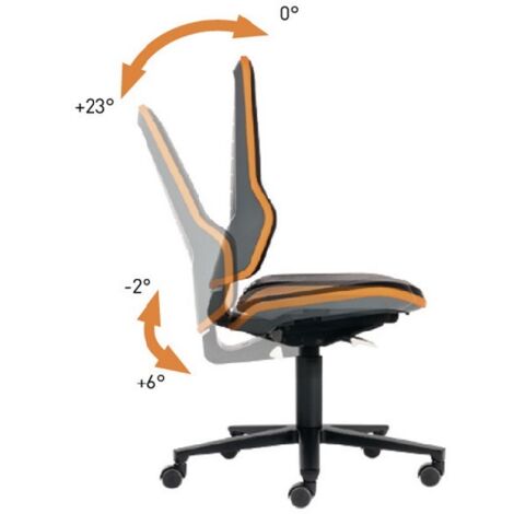 interstuhl Arbeitsdrehstuhl Neon Rollen - 9573-9999-3278