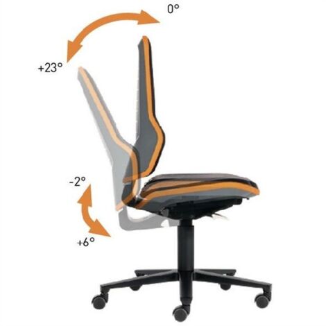 interstuhl Fauteuil de bureau Neon roulettes - 9573-9999-3278