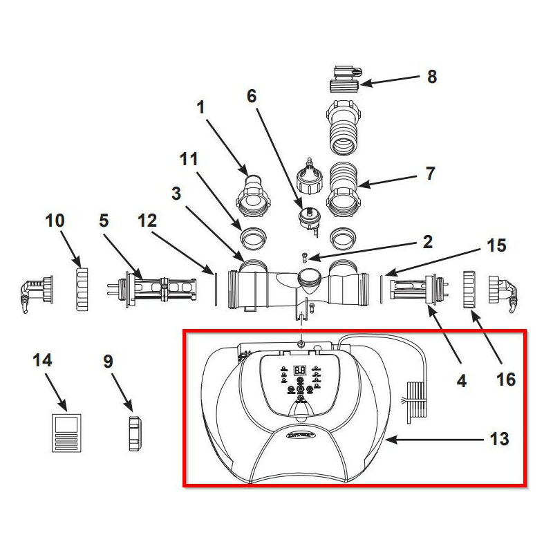 Intex - 12658 - Stazione di comando11898 per generatore ECO5220/6220 (parte 13)