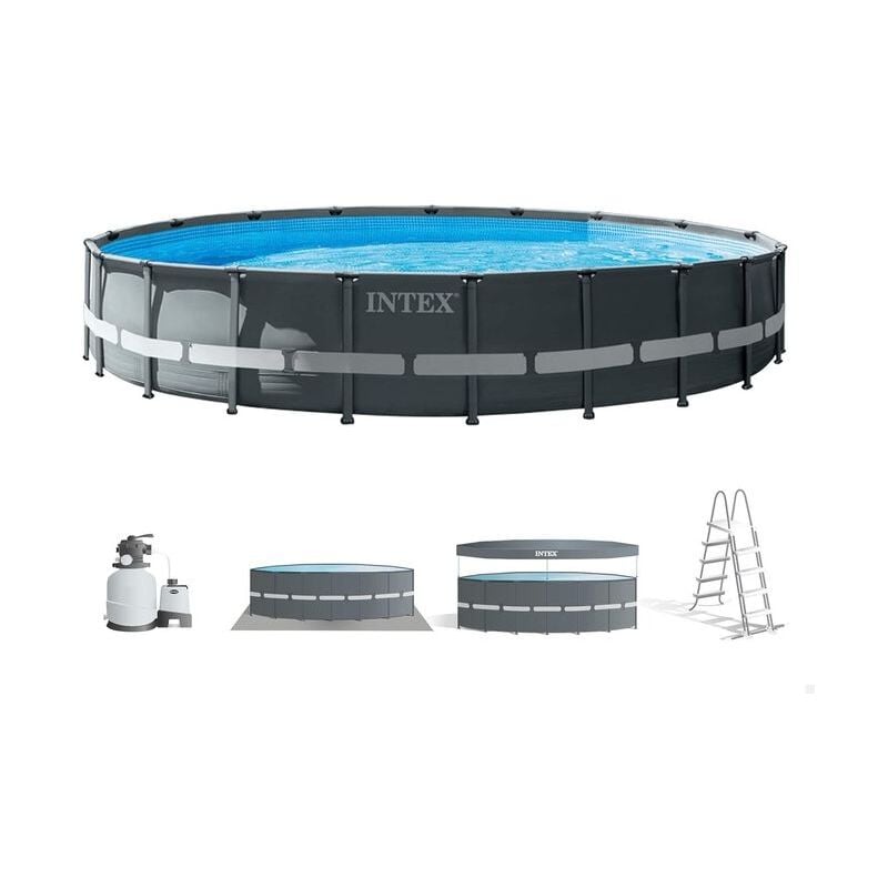 GRE - Piscina fuori terra rotonda Intex 26334 610x122cm Ultra Xtr Frame