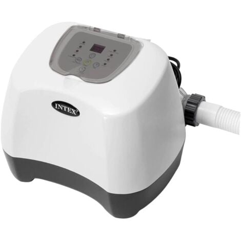 Intex 26666 - Generatore Salino di Cloro Krystal Clear, per Pompa Filtro 6056-15140 L/h, Produzione Cloro 11 g/h, per Piscine fino a 56800 L, Plastica, Bianco