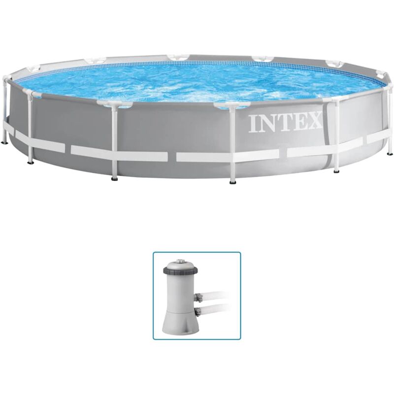 Intex - Prism Frame Premium Conjunto De Piscina 366X76 Cm