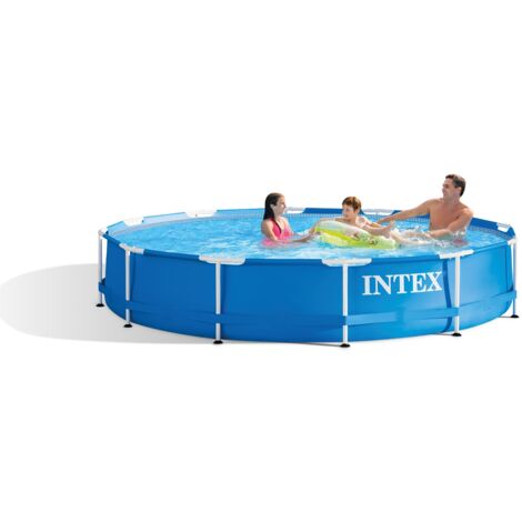 INTEX 28212 Rahmen-Gartenpool 366x76cm Set mit Filterpumpe