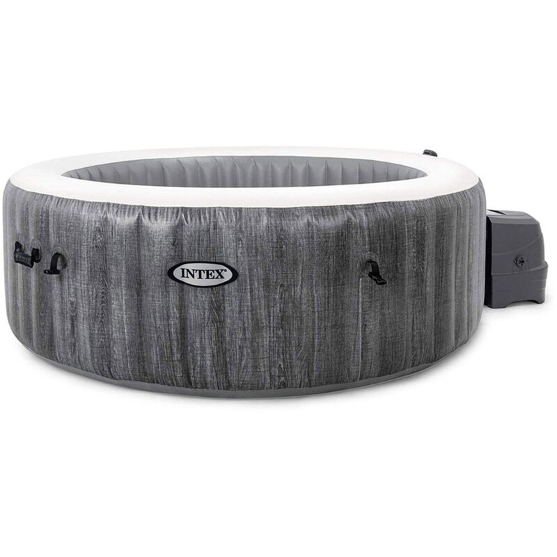 piscina idromassaggio gonfiabile intex "pure spa greywood deluxe" 196x71cm 4 posti c/pompa - cod. 28440ex