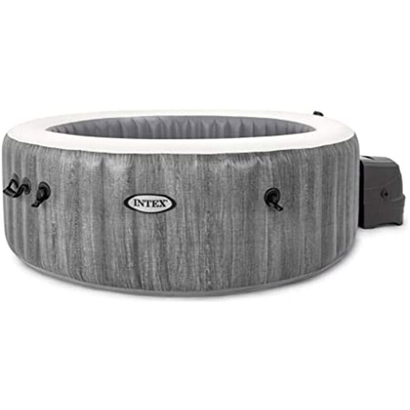 INTEX 28442EX Spa Idromassaggio Greywood Deluxe 6 posti effetto legno Ø 216 cm
