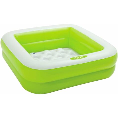 INTEX 57100 Double piscine à balles carrées, piscine gonflable pour enfants, couleur aléatoire