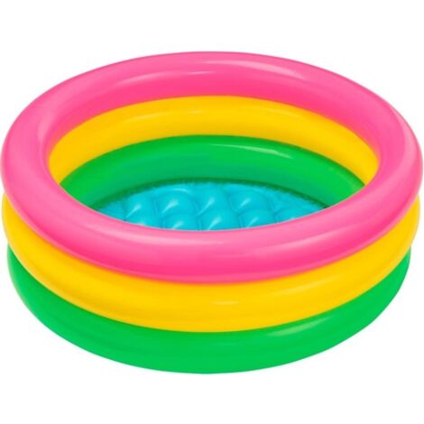 Intex 57107 piscina gonfiabile tonda Baby Sunset   61 x 22 cm 34 litri gioco bambini esterno giardino piscina mare