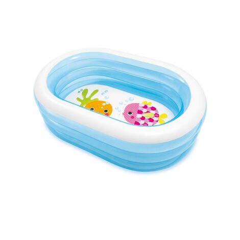 Intex 57482 Planschbecken Swimming Pool Kinderpool 163x107x46cm Oval Whale Fun