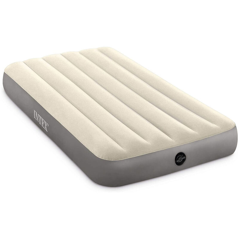 64101 Materasso Gonfiabile Singolo Dura beam Single high, Pvc, Crem...