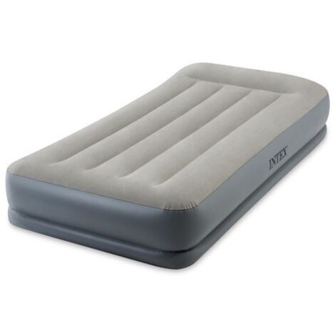 Intex 64116 Luftmatratze Einzelbett Aufblasbar mit Integrierter Pumpe