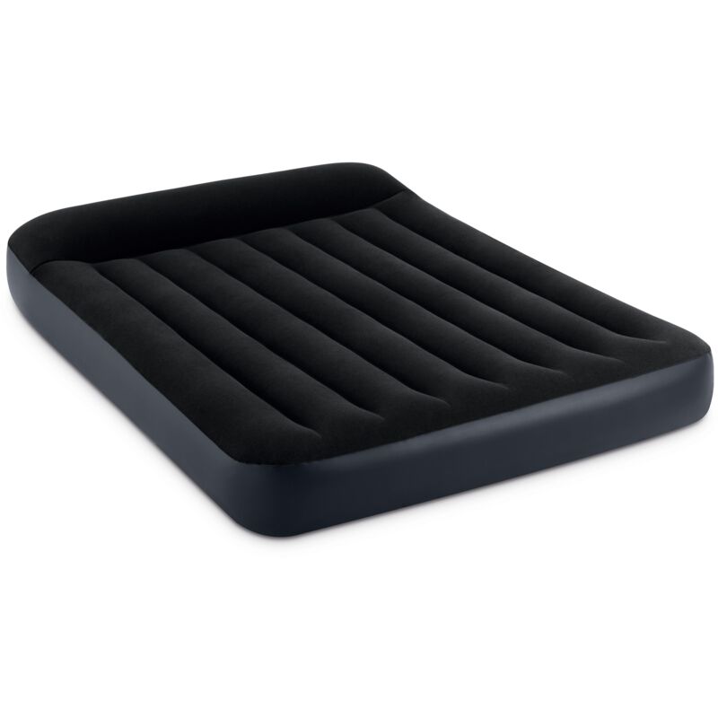 64142 - Materasso Gonfiabile Dura-Beam Pillow Rest Classic Piazza e Mezza, pvc, Nero, 137x191x25 cm - Intex