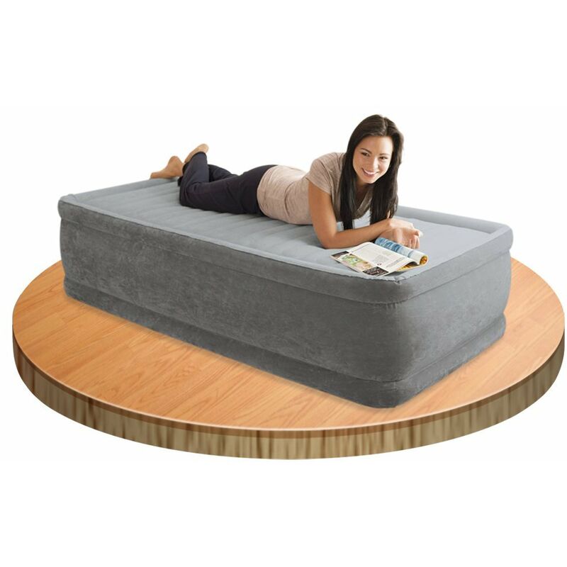 Intex 64412 Letto Materasso Gonfiabile Con Pompa Singolo Dura-Deam