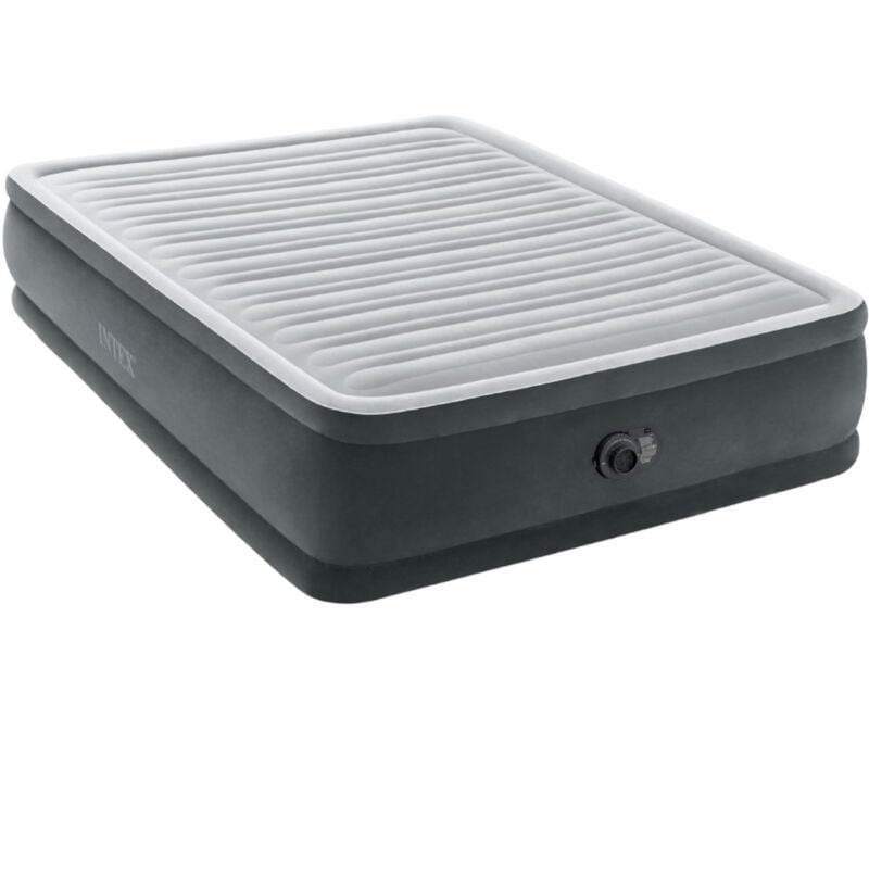 64414 Materasso Comfort Plush Fiber Tech Gonfiabile 152x203x46 cm - Intex