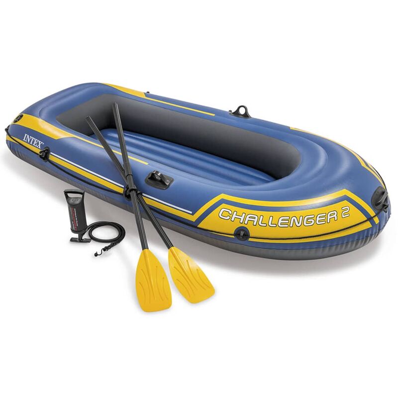 

Intex Barca Hinchable con Remos y Bomba Challenger 2 - Blanco
