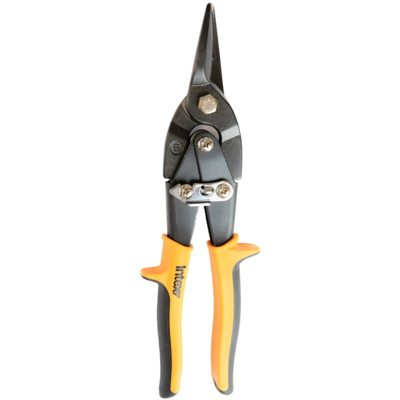 Cisaille à tôle - Straight Cut Rouge 25,6 x 7,5 x 2,7cm (LxlxH) Cisaille à tôle manuelle PlasterX - Intex