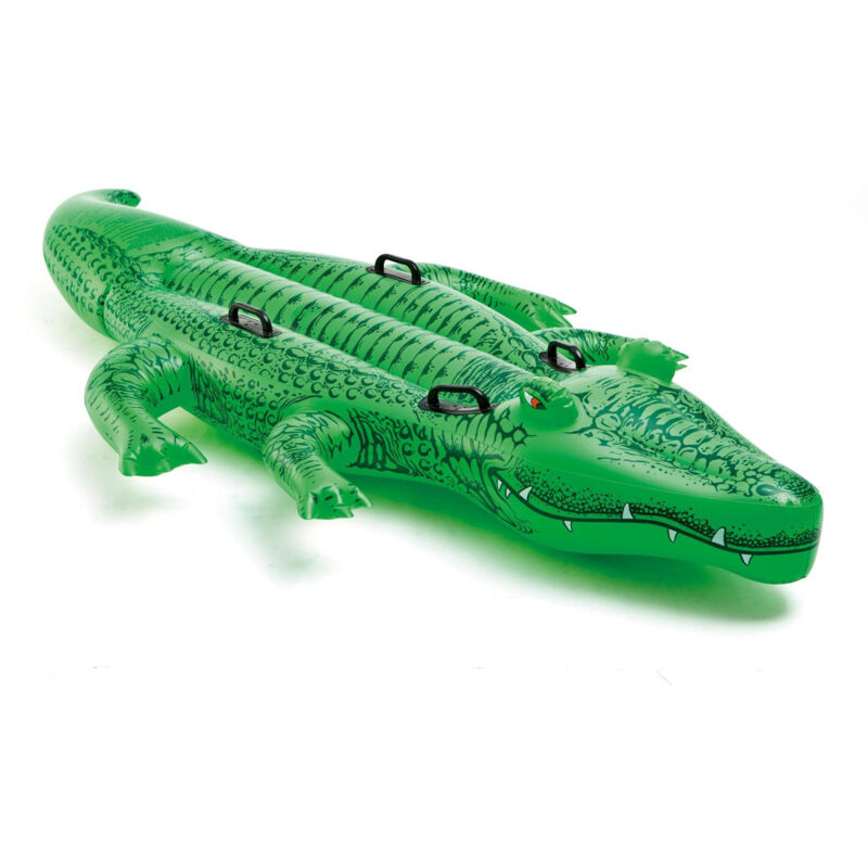 GONFIABILE COCCODRILLO GIGANTE 203x114 INTEX