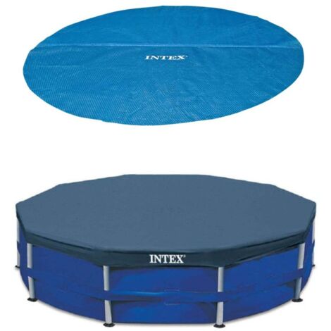 Intex Debris & Solar Cover for 10FT Metal Frame Swimming Pool ÃƒÂ¢Ã¢â€šÂÃ¢â‚Å“ Keep Your Pool Clean & Warm