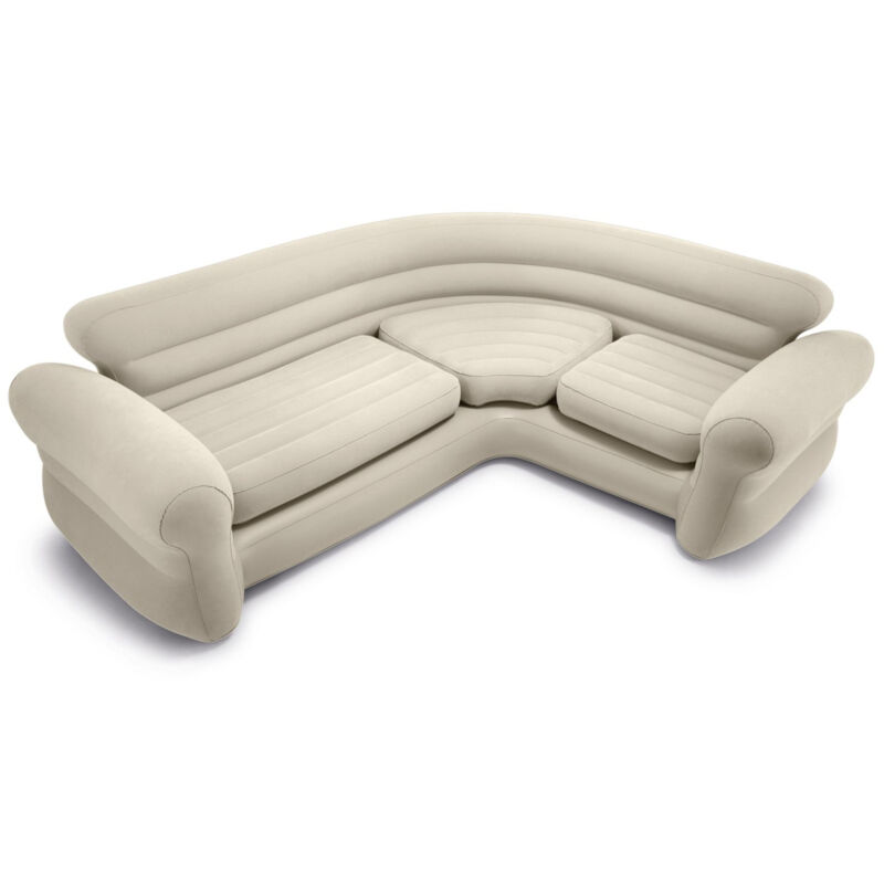 Intex - 68575 Sofa ad Angolo Lounge Divano Gonfiabile 257x203x76 cm