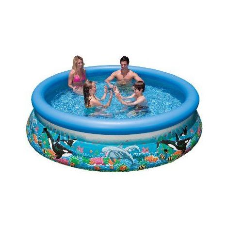 Intex Easy Set Piscine Ocean Reef Support Avec Pompe 366 X 76 Cm