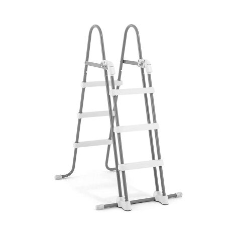 Intex – Échelle de sécurité 28075 pour piscines – Hauteur réglable 91 à 107 cm – Supporte jusqu'à 136 kg – Accès sécurisé à votre piscine