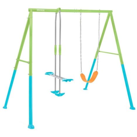 Intex École maternelle Balançoire à bascule claire acier