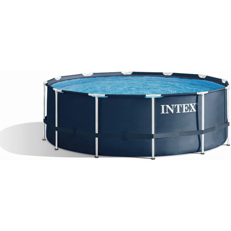 Intex Frame Pool 366 x 122 cm Rundpool mit Sicherheitsleiter