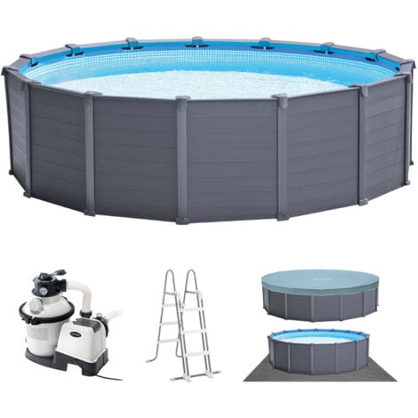 Intex Frame Pool 478 x 124 cm Komplettset  Rundpool mit Zubehör