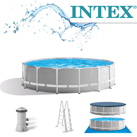 Intex Prism Frame Pool Greywood Ø 457 x 122cm 