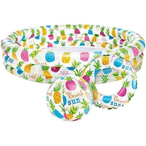 Intex Kinderpool Plansch/Schwimmbecken 132 cm 3teiliges Set