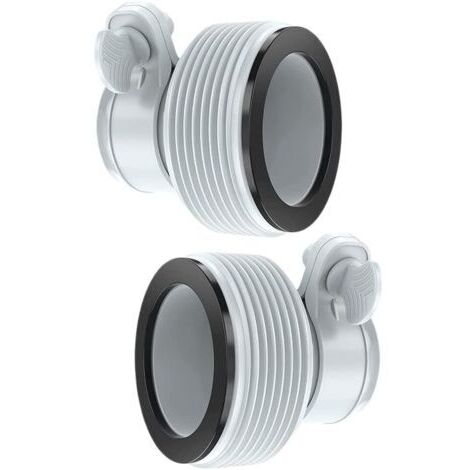 Intex Kit adaptateur de conversion de tuyau B pour tuyau Intex B Pool 3,2 cm à 3,8 cm Pièces de conversion de rechange