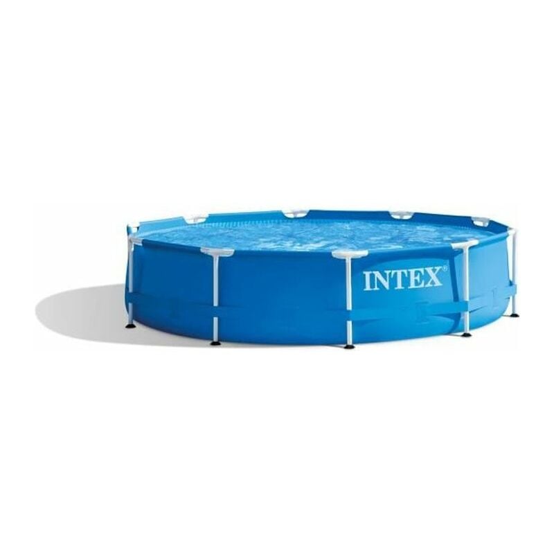 Intex - 28202NP - Kit piscinette metal frame ronde tubulaire ш 3,05 x 0,76m