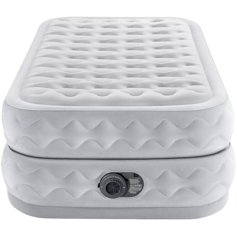 64488ND twin supreme air-flow airbed with fiber-tech rp (l x l x h) 191 x 99 x 51 cm blanc V939403 - Intex