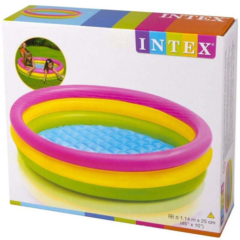 Intex - piscina tonda 3 anelli CM.114X25