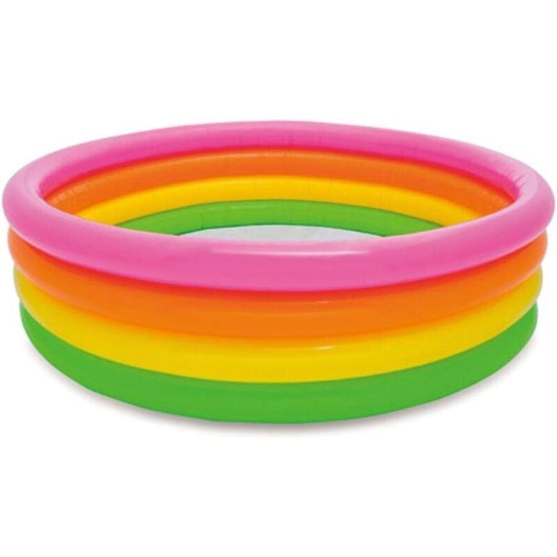 Intex - piscina esterna rotonda tonda 4 anelli fondo gonfiabile 168x46 lt780