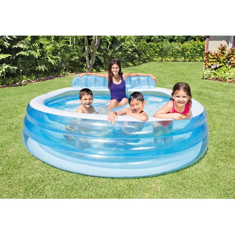 Intex - piscina gonfiabile con poltrona 'family' cm 229x218x79 i.3 - cod. 57190np