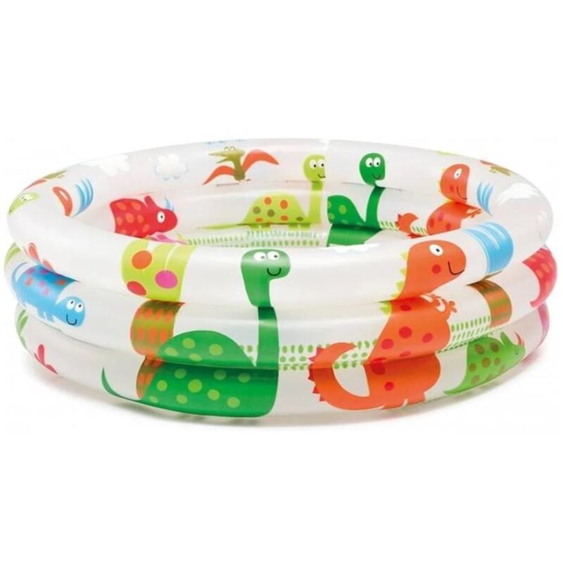 Intex - Piscina Infantil Decorada 61X22 Cm 57106 , Piscina Infantil Decorada 61 X 22 Cm 57106Piscina Hinchable Infantil Con Forma Circular Y 4
