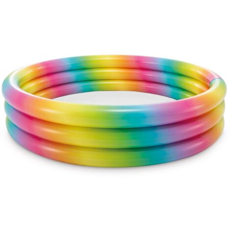 Intex piscine gonflable Arcobaleno   168x40h 3 anneaux vinyle 581 litres