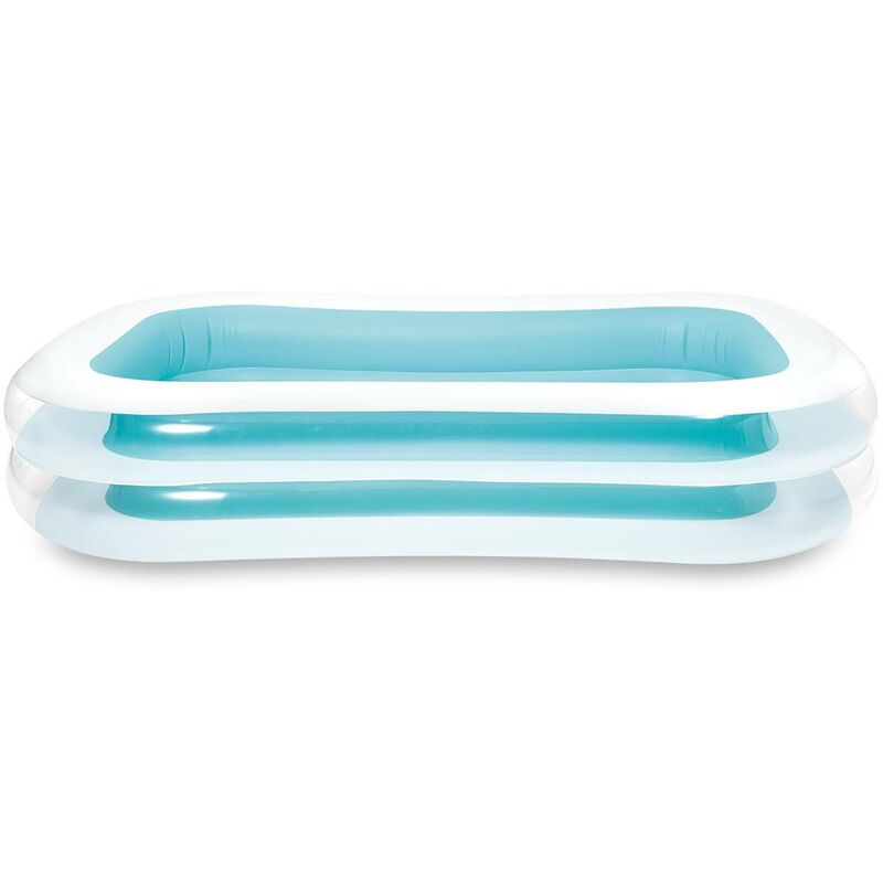 Intex - Piscine rectangulaire Family 262x175cm blanc