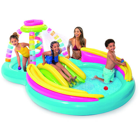 Intex play center rainbow  cm. 295x191x109 h (lt. 206+168) - Intex
