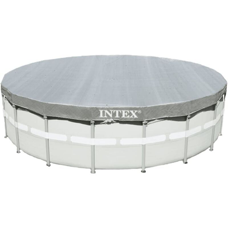 Pool Cover Deluxe Round 549 cm 28041 Intex Grey