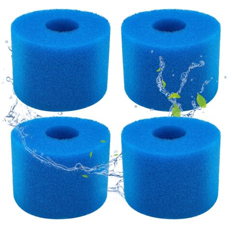 Intex S1 Type 4-Pack Foam Pool Filters - Spa, Pool Foam Filter - Reusable and Washable - S1 Type Filter Sponge (4-Pack)
