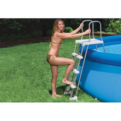 Intex SCALETTA PER PISCINA SAFETY GRADINI STACCABILI  h. max cm. 122