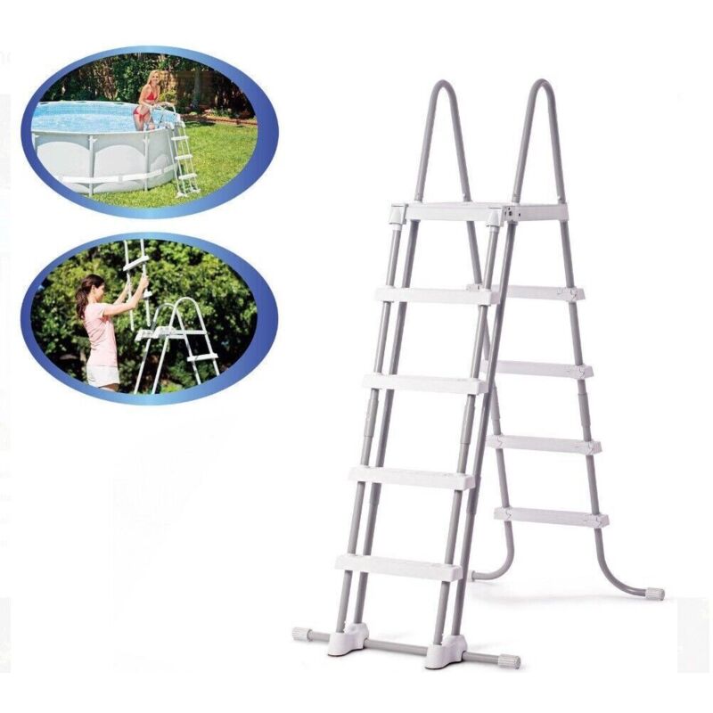 INTEX SCALETTA PISCINA FUORITERRA SCALA DI SICUREZZA 4+4 GRADINI 132 cm 28077