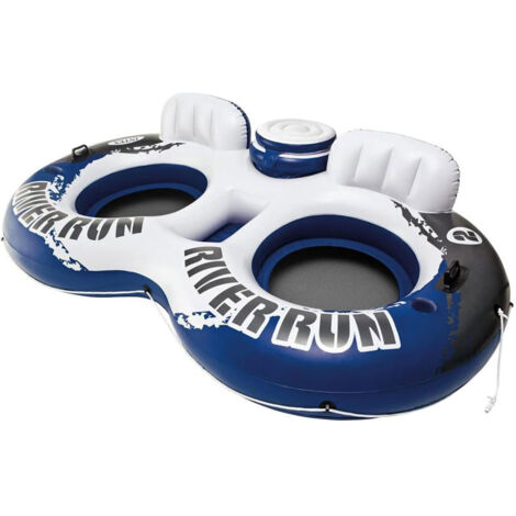 Intex Swimming Pool Doppel-Luftmatratze "River Run" mit integrierter Kühlbox und Getränkehalter