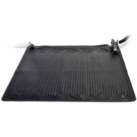 Intex – Tapis solaire chauffant 1,2x1,2 m – PVC noir stabilisé UV – Compatible piscines jusqu'à 8000 gal – Augmente la température de l'eau de 3 à 5°C