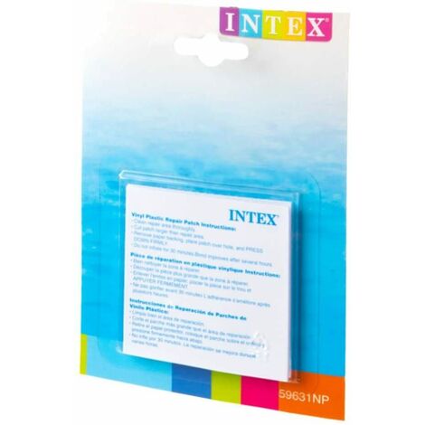 INTEX Toppe Riparazione Piscina Gonfiabili 6 PEZZI Resistenti 7 x 7 cm 59631 Autoadesive