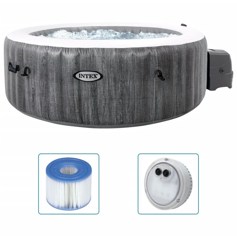 Vasca da da Spa PureSpa Greywood DELUXE 196 cm INTEX