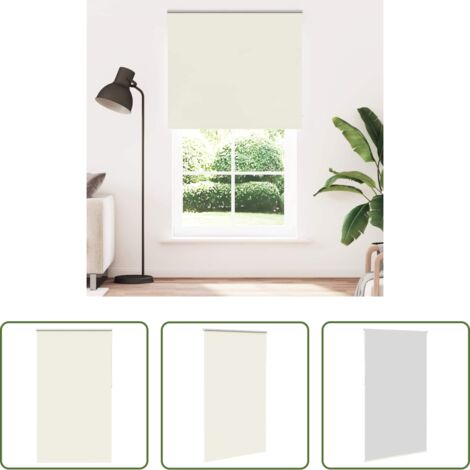Intimité -  Store enrouleur occultant blanc cassé 120x230 cm largeur tissu